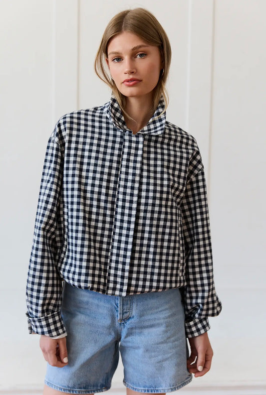 Gingham Zip Jacket