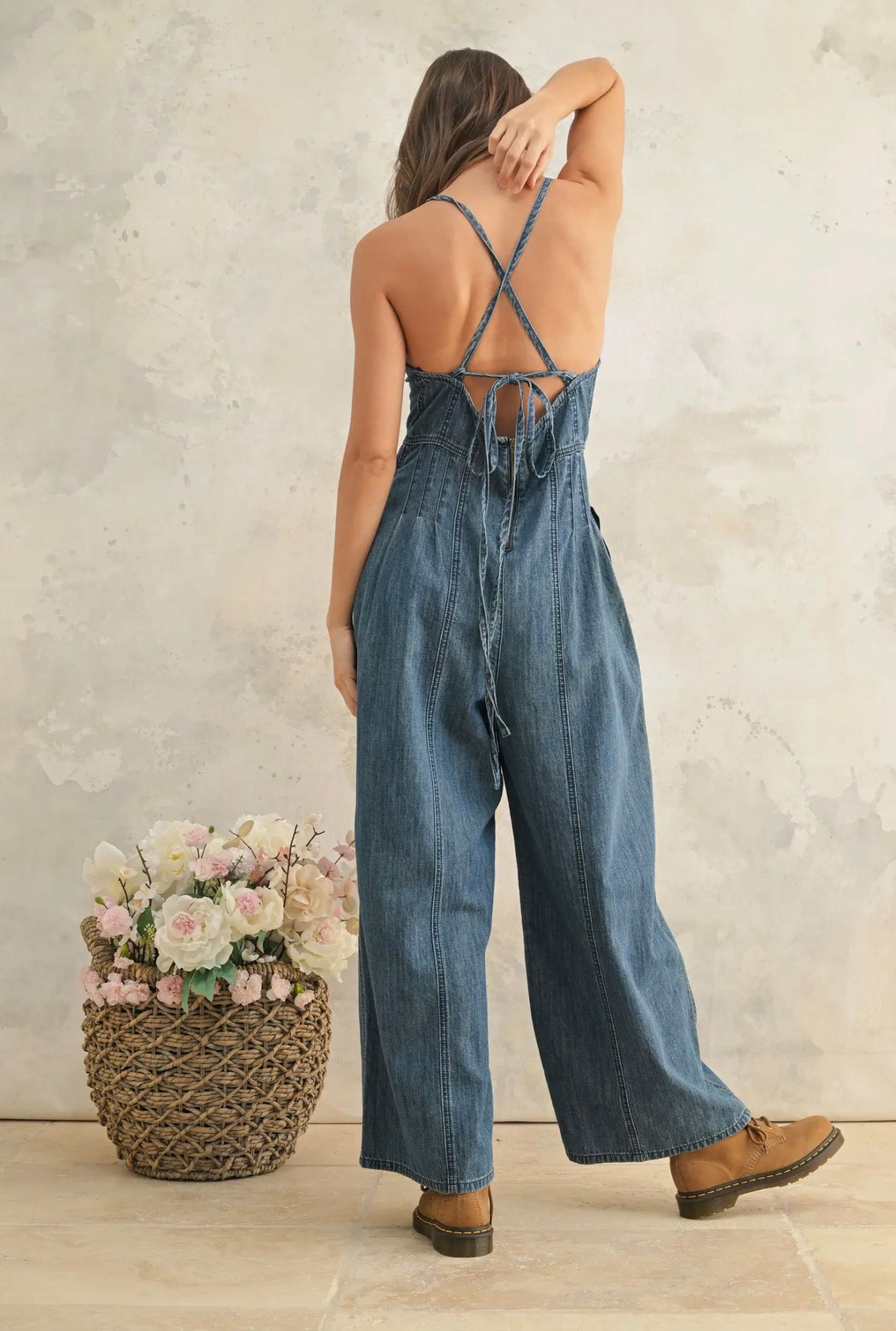 The Saylor Denim Jumpsuit