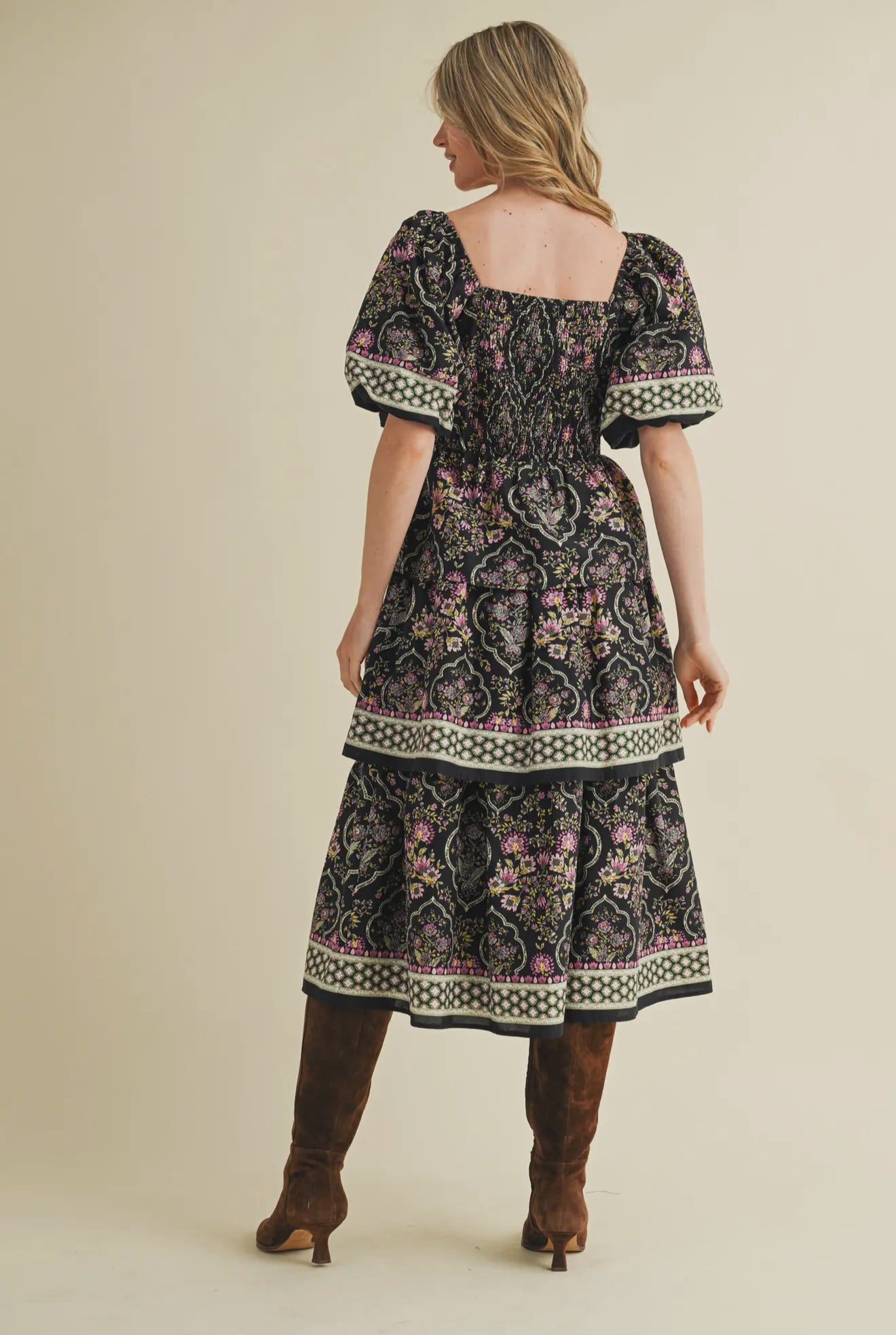 Marisol Tiered Peplum Dress