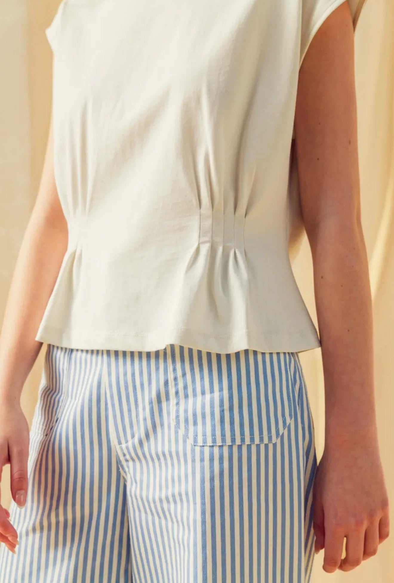 Sculpted Peplum T-Shirt