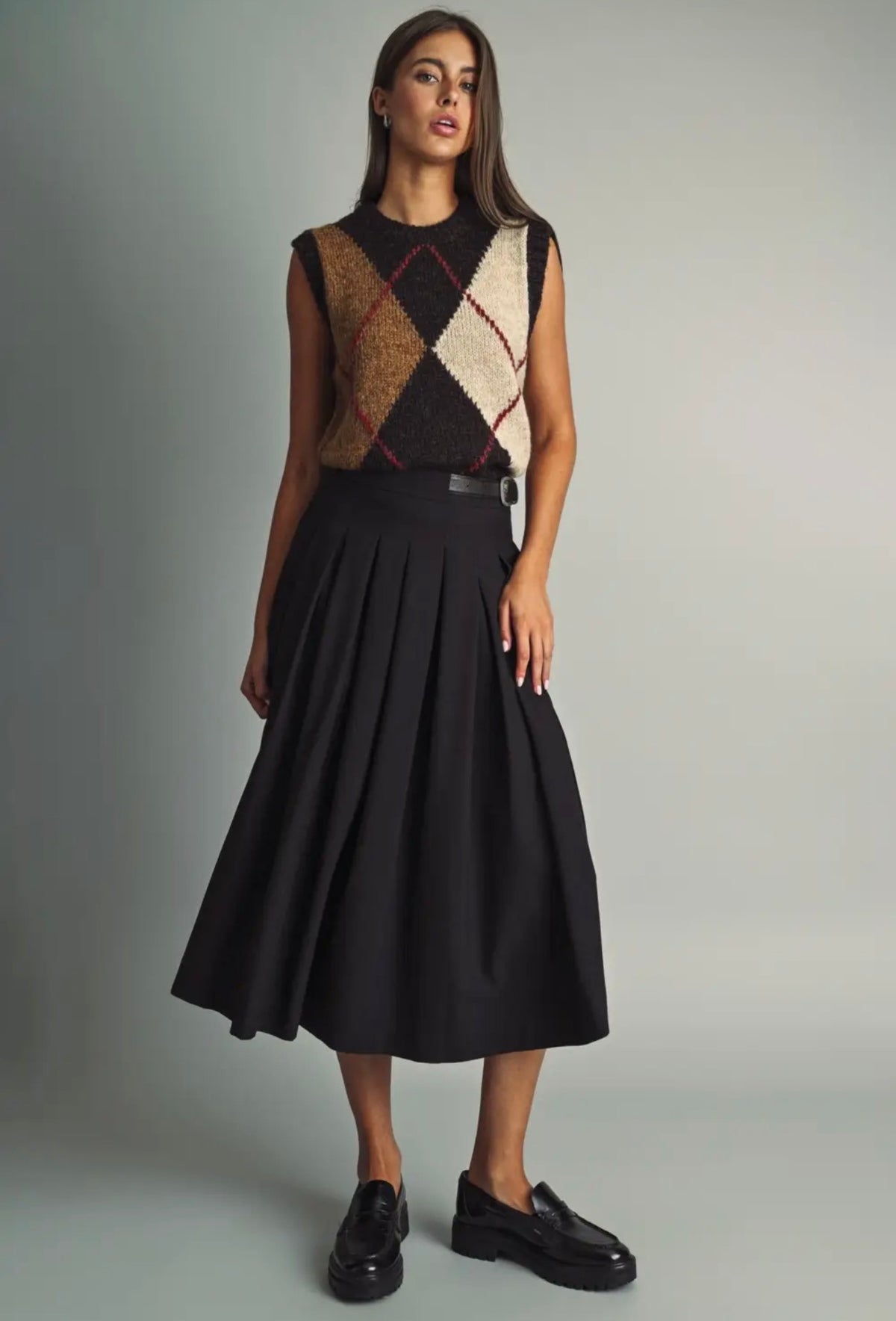 The Collins Pleated Skirt