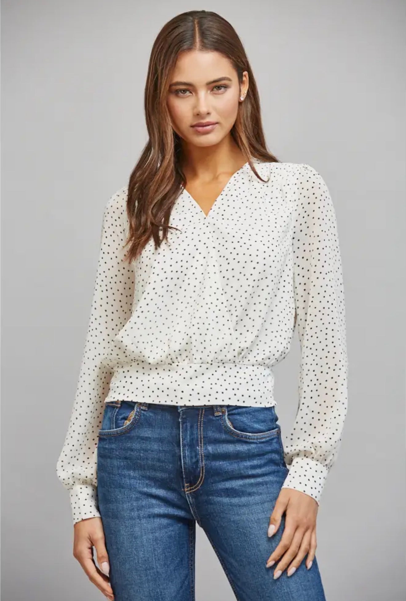 The Camille Dot Blouse