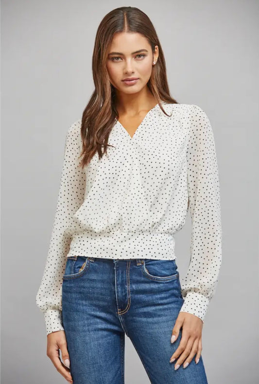 The Camille Dot Blouse