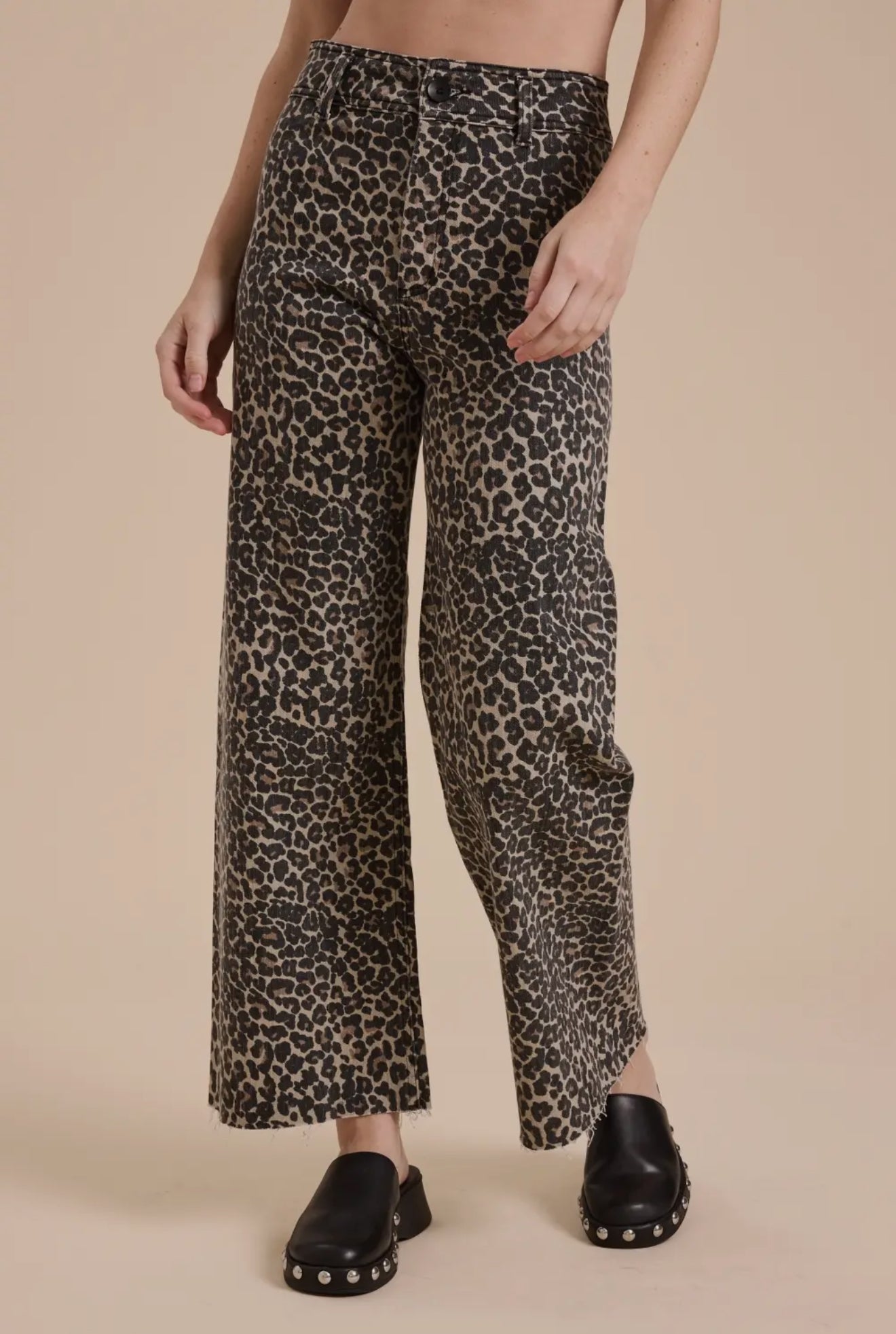 Leopard Print Jeans - alternate product view at Vogue Villa