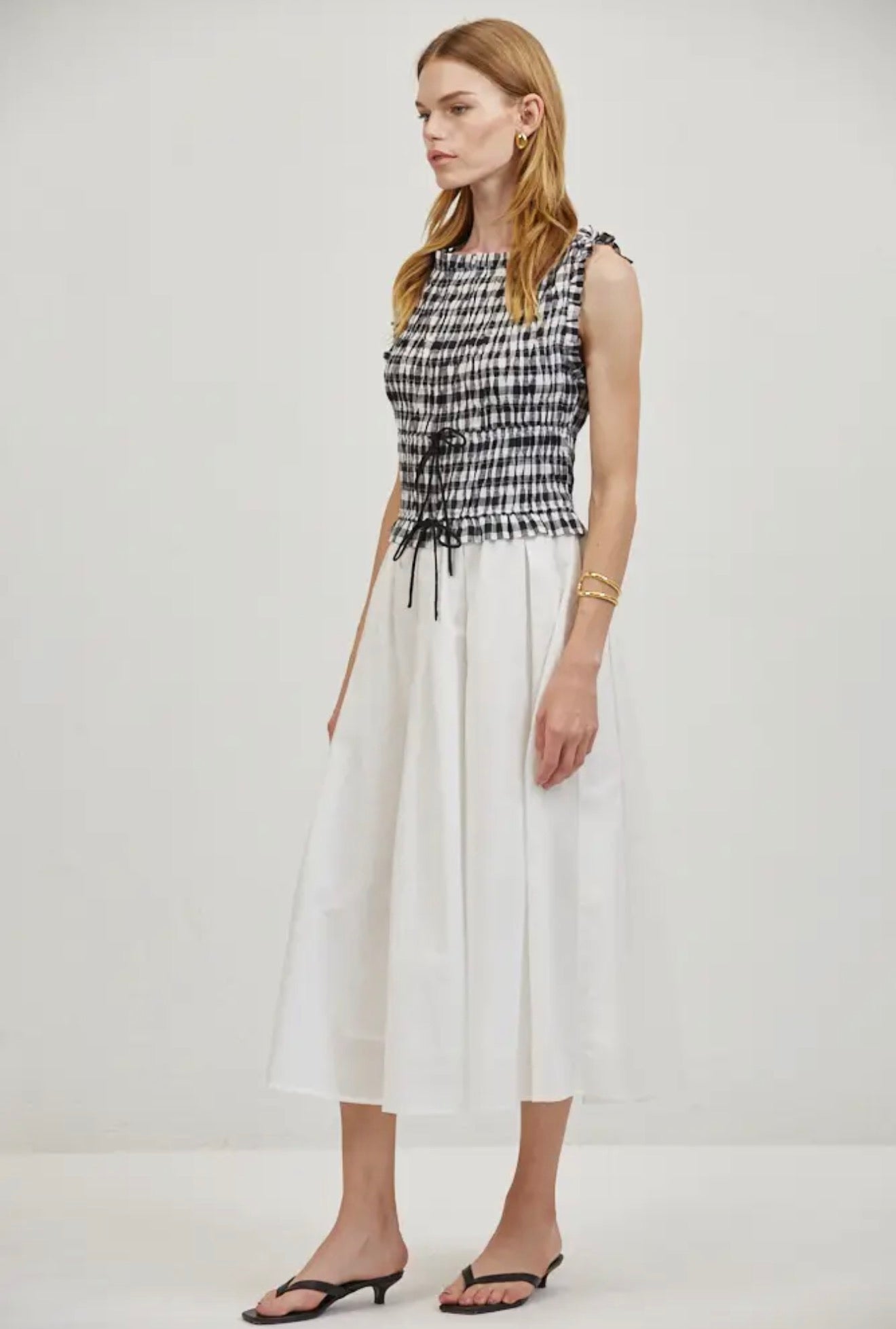The Blythe Gingham Midi
