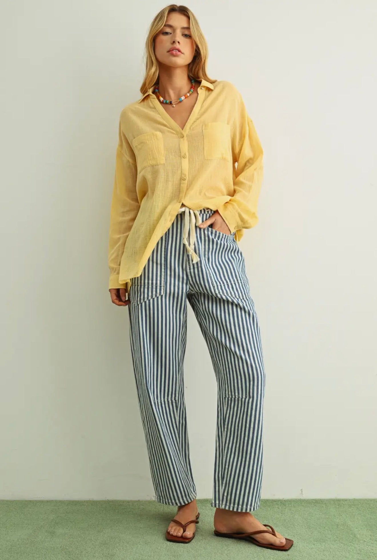 The Stripe Utility Jean