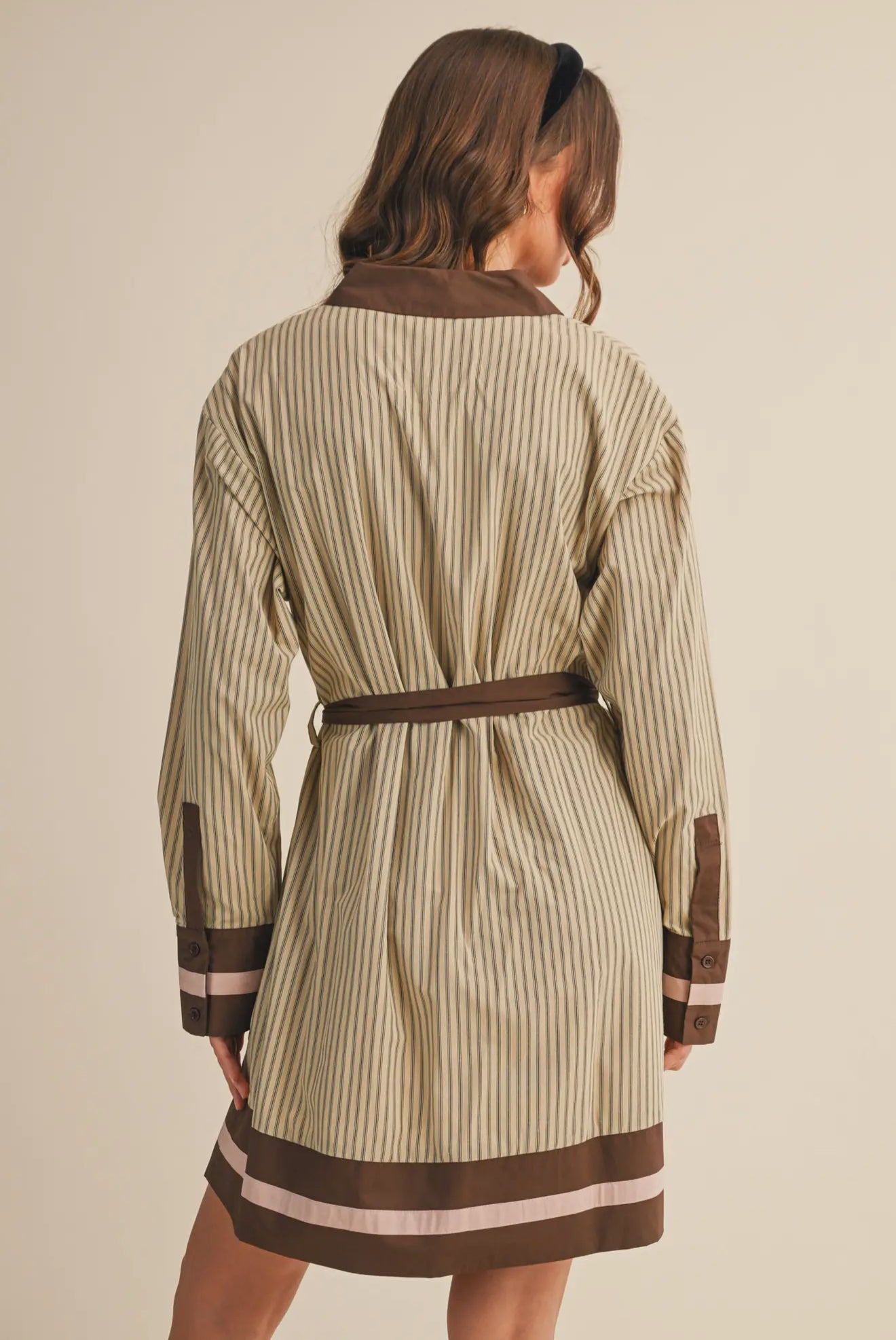 Coco Striped Shirt Dress