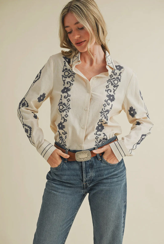 The Jolene Embroidered Top