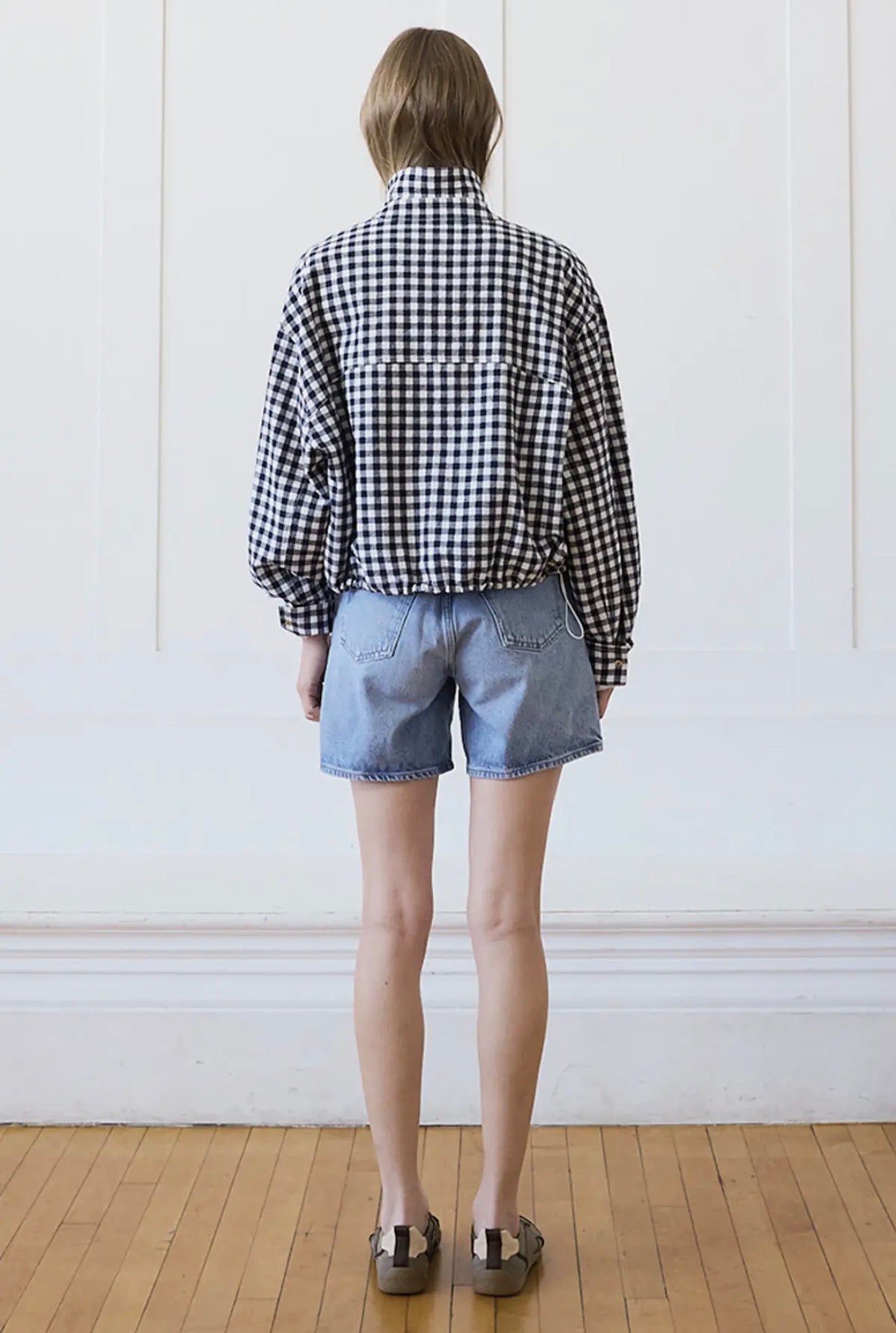 Gingham Zip Jacket