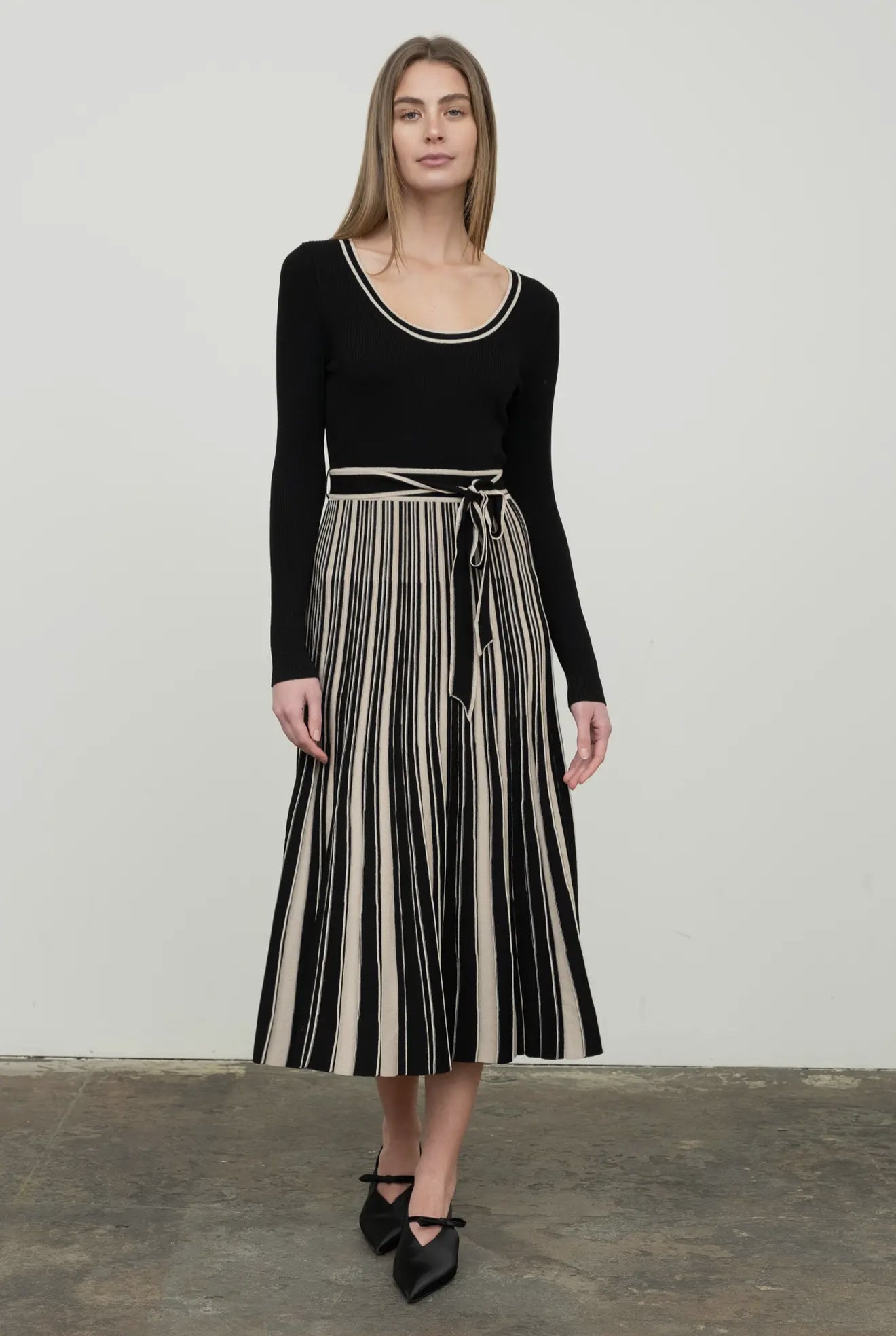 The Vienna Stripe Midi