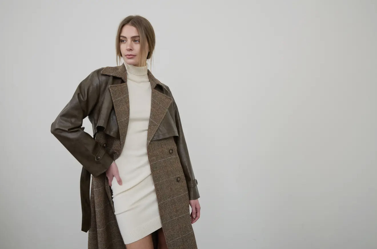 The Bexley Plaid Trench Coat