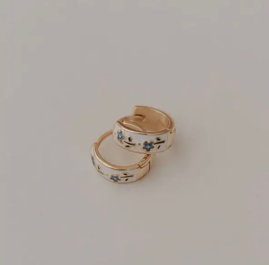 Daphne Tea Cup Hoops