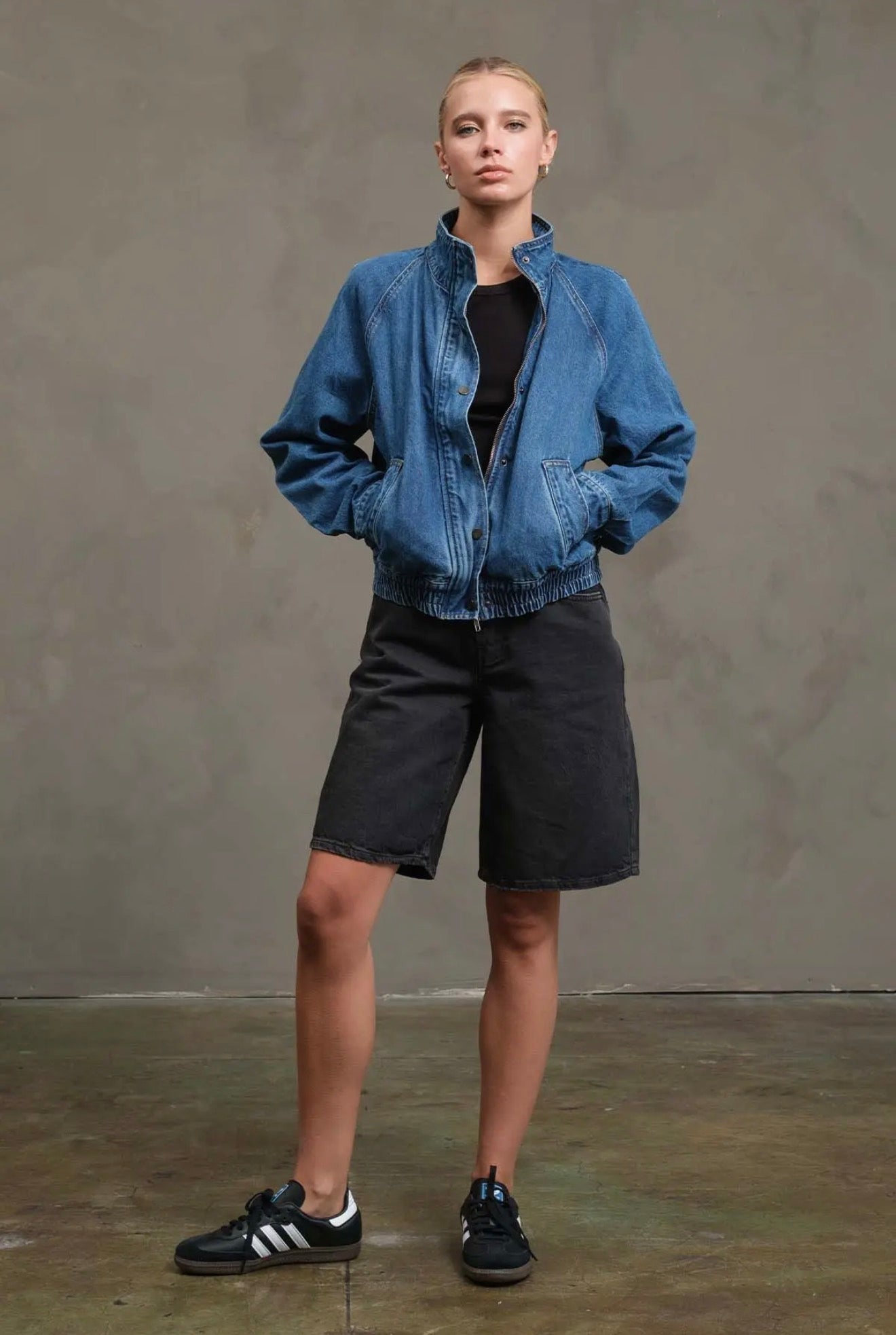 Marceau Denim Jacket - alternate product view at Vogue Villa