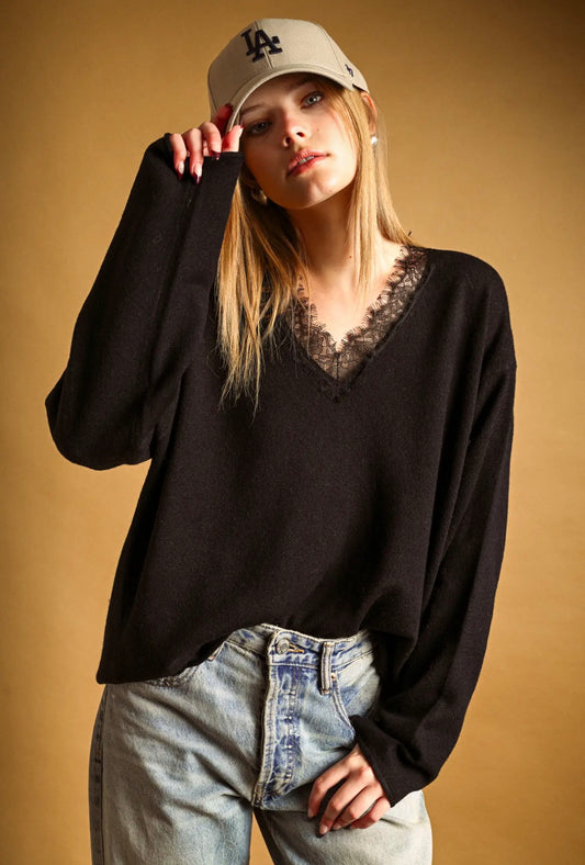The Margot Lace Sweater