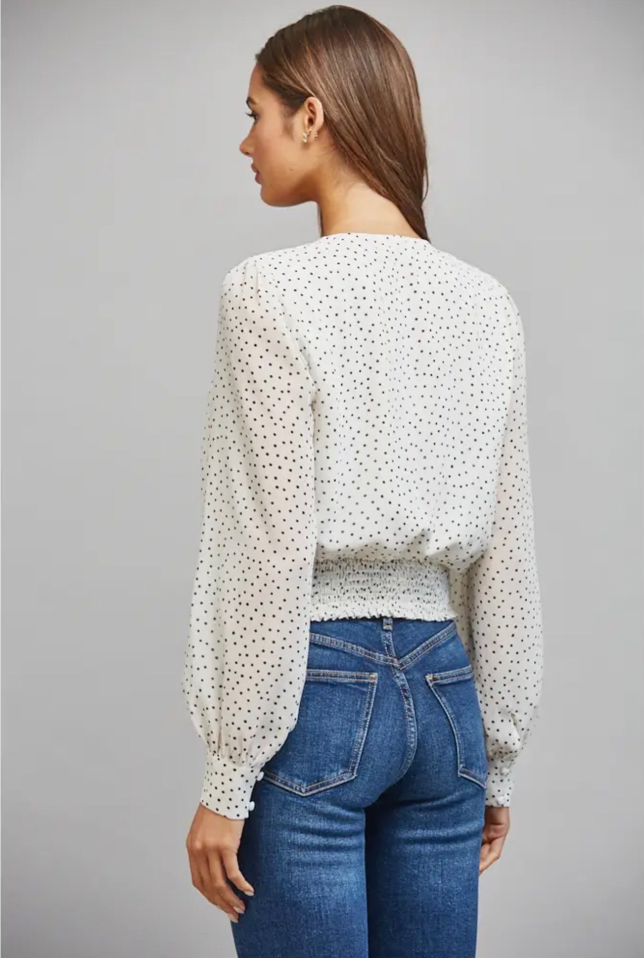 The Camille Dot Blouse