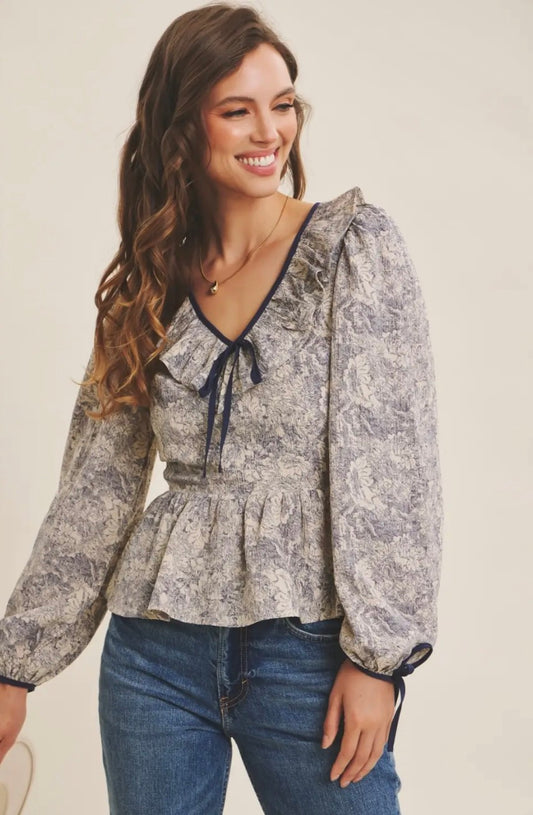 The Briarwood Toile Top