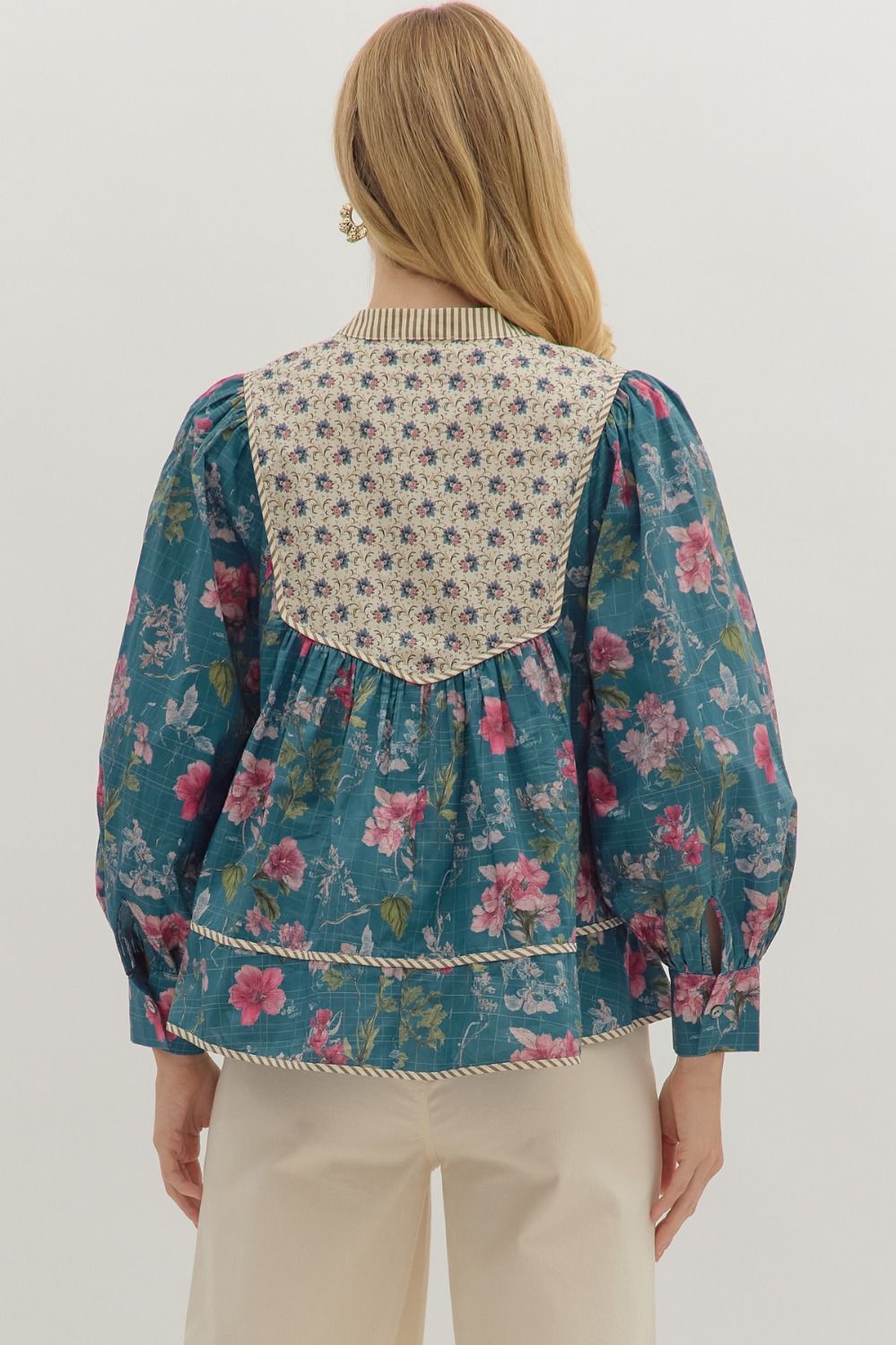 The Winter Rose Peasant Top