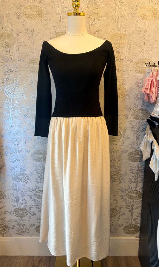 The Audrey Contrast Dress