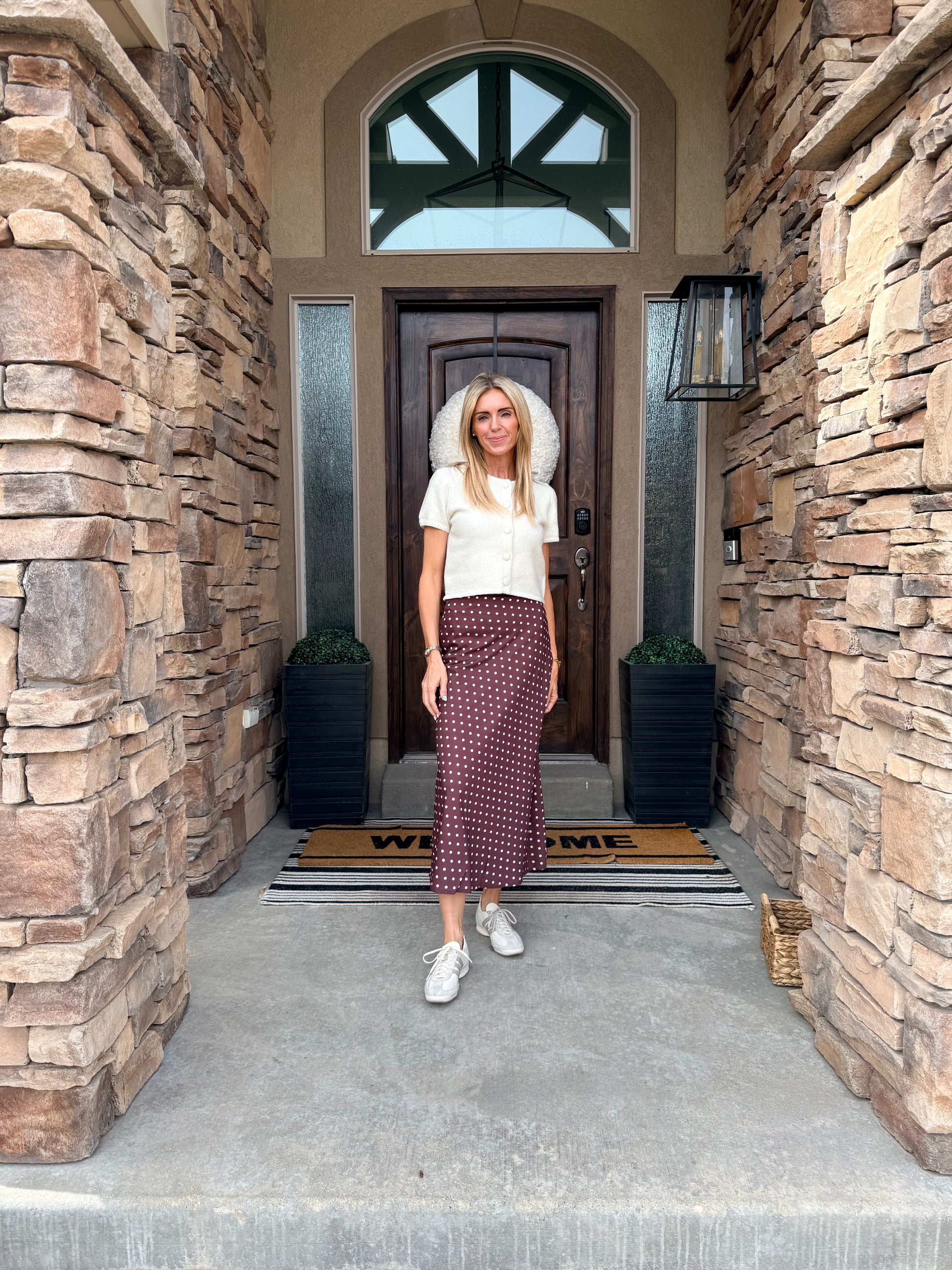 The Odette Button Sweater at Vogue Villa