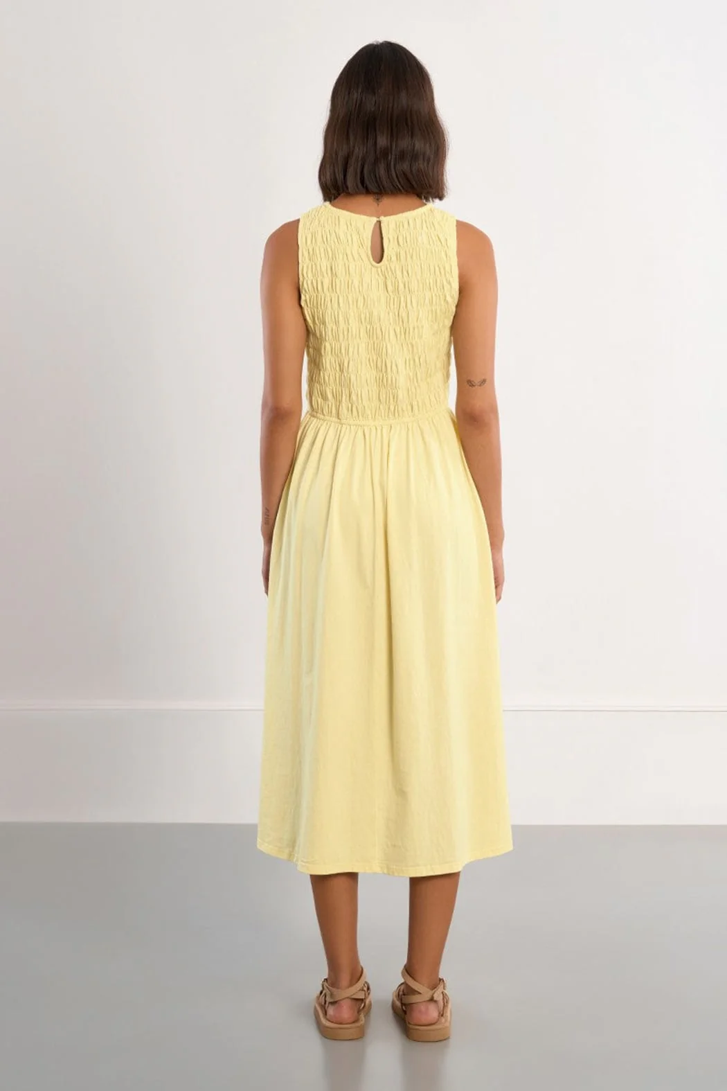 Smocked Midi Dress