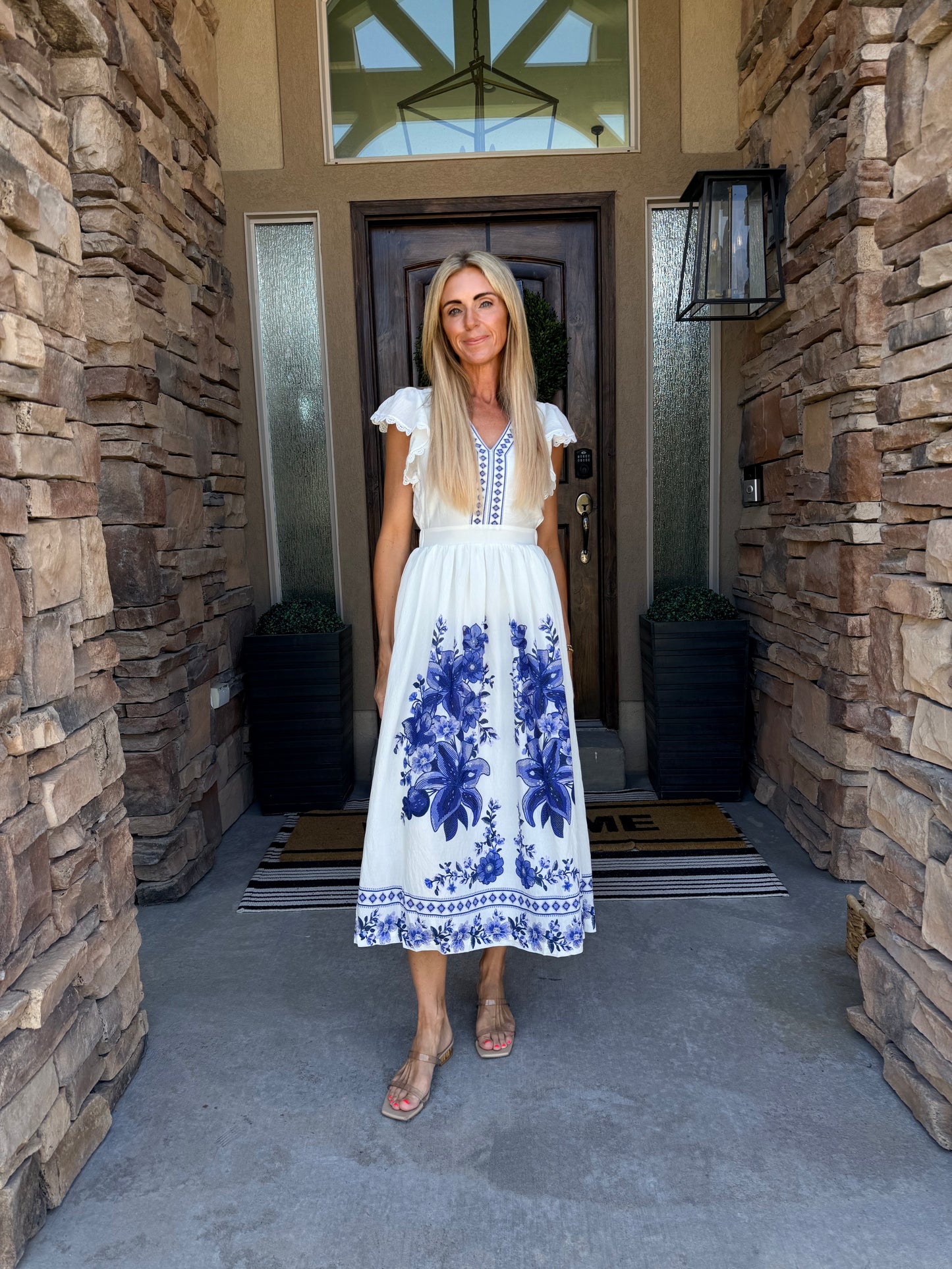 The Melina Embroidered Floral Dress