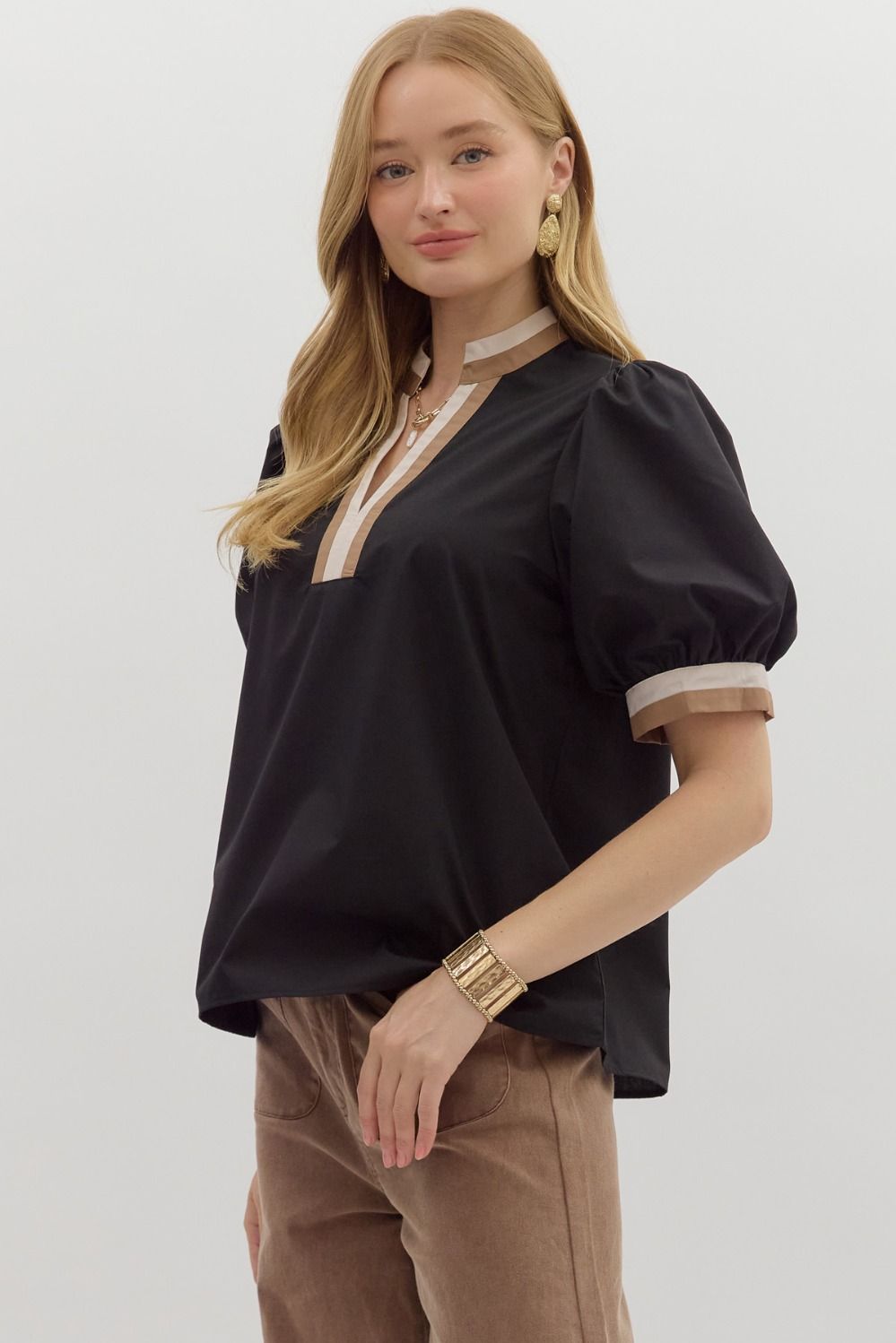 The Ashford Contrast Trim Blouse