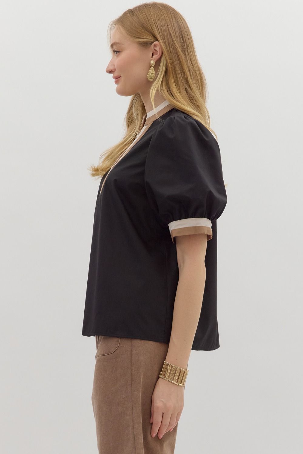The Ashford Contrast Trim Blouse