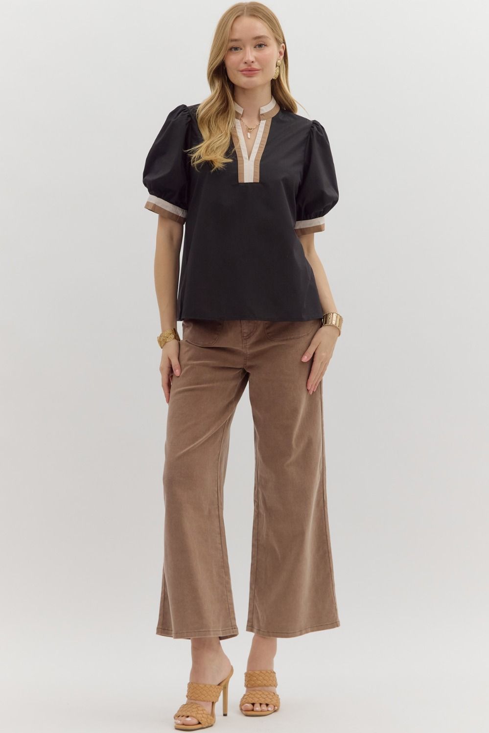 The Ashford Contrast Trim Blouse