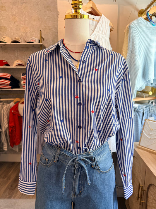 Stars & Stripes Button-Down Shirt