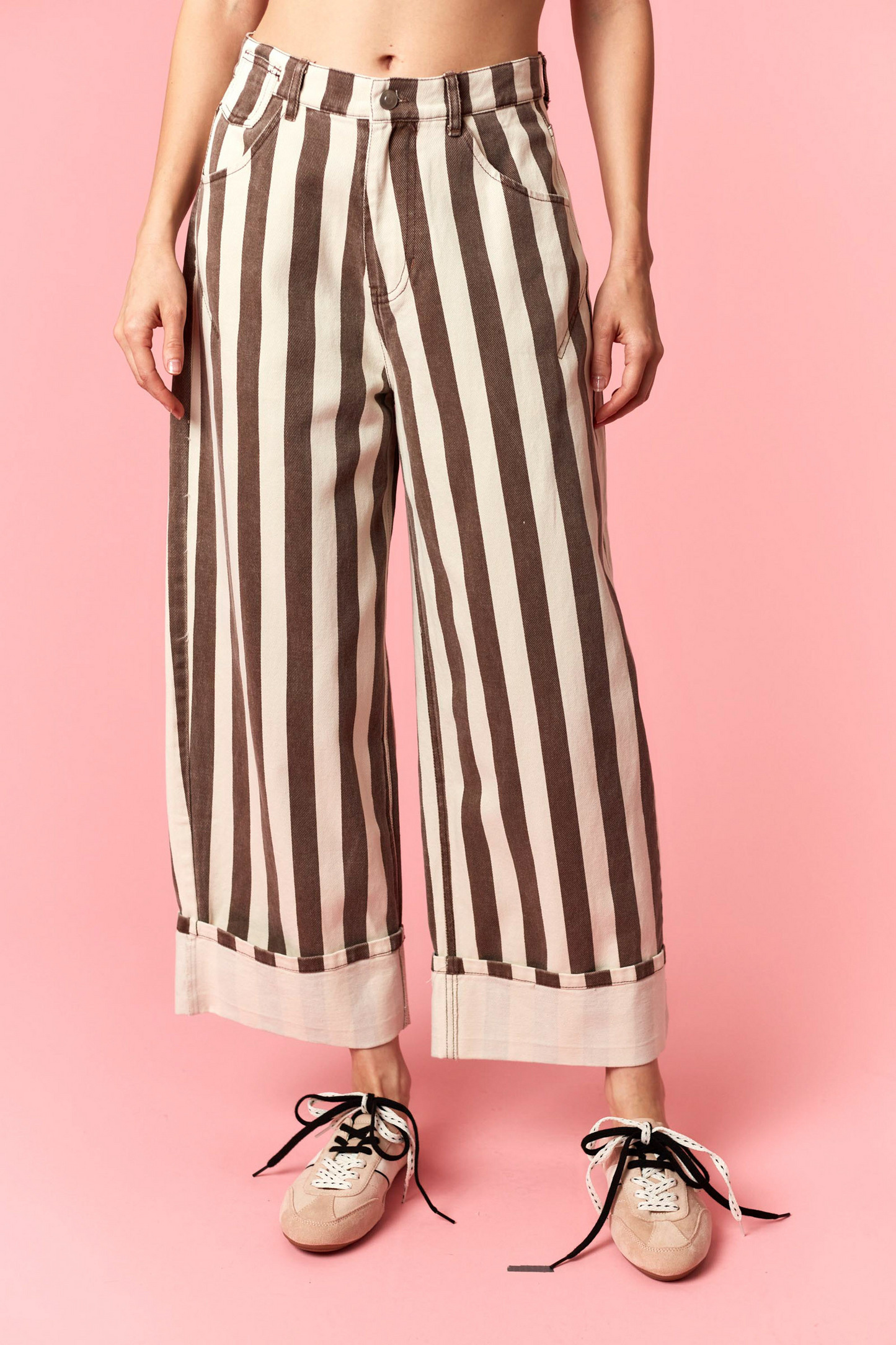 The Mocha Stripe Jeans