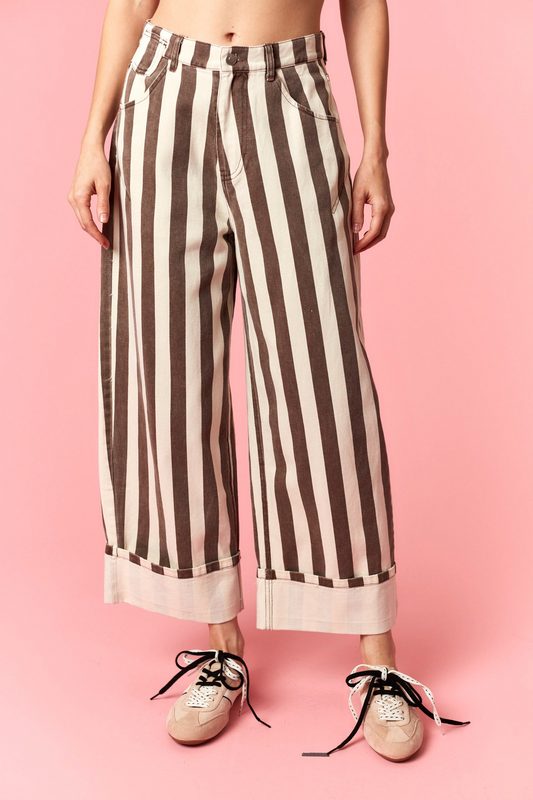 The Mocha Stripe Jeans