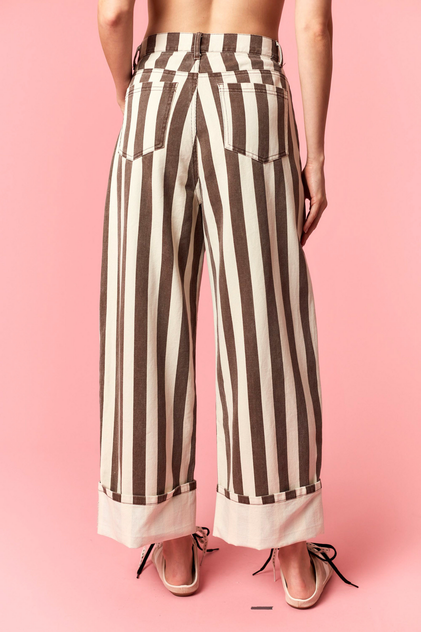 The Mocha Stripe Jeans