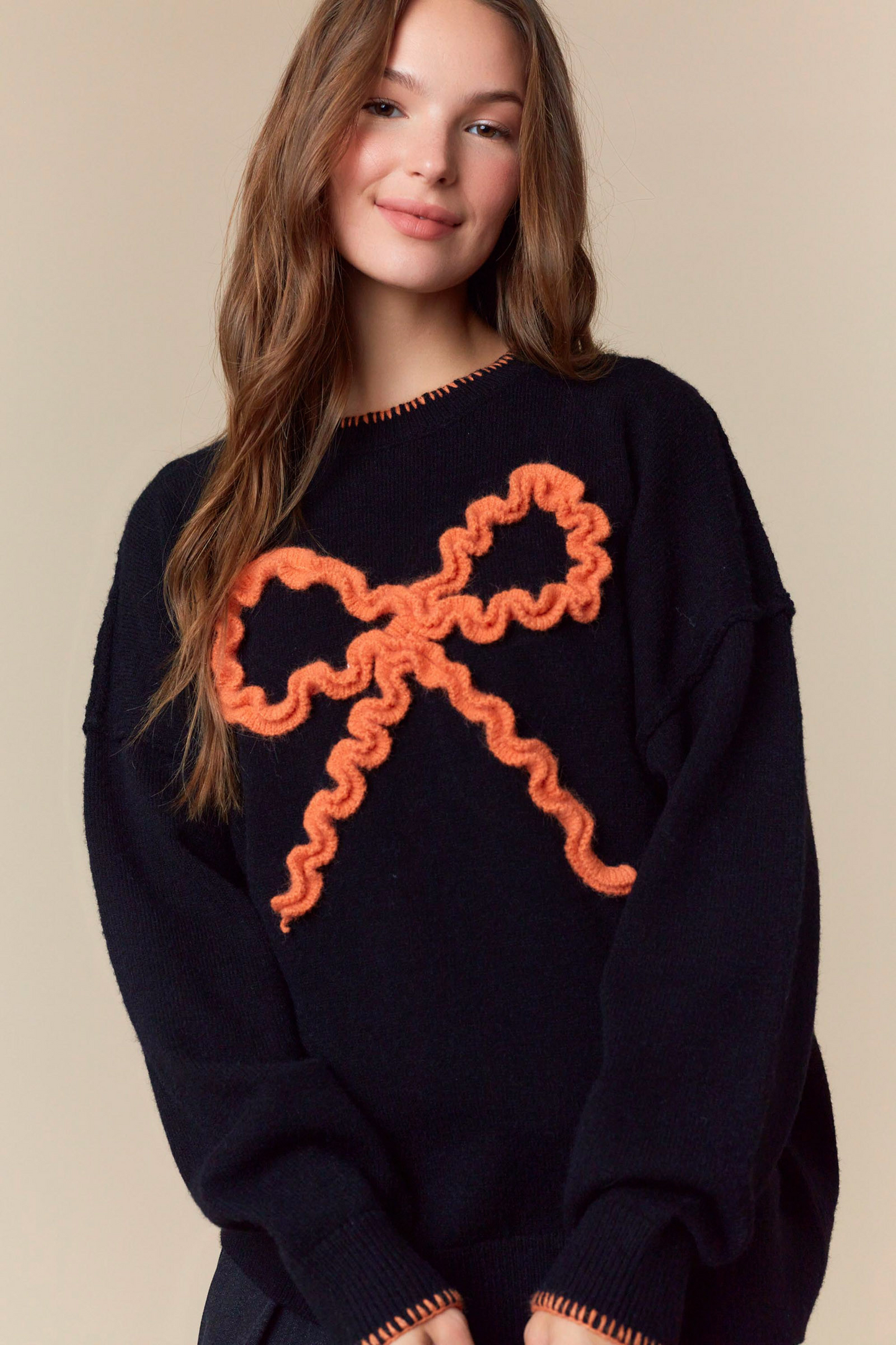 Halloween Bow Sweater