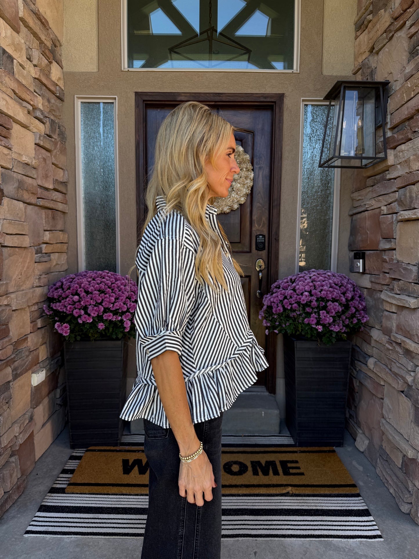 The Sutton Striped Blouse