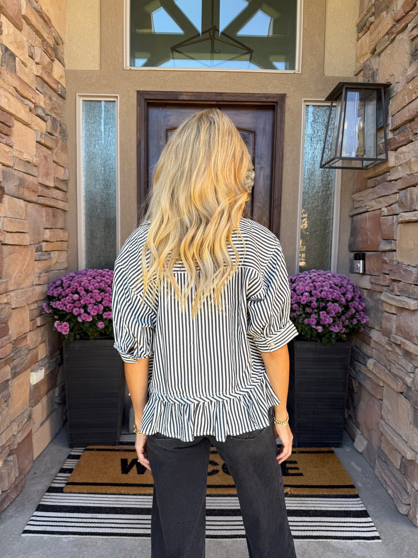 The Sutton Striped Blouse