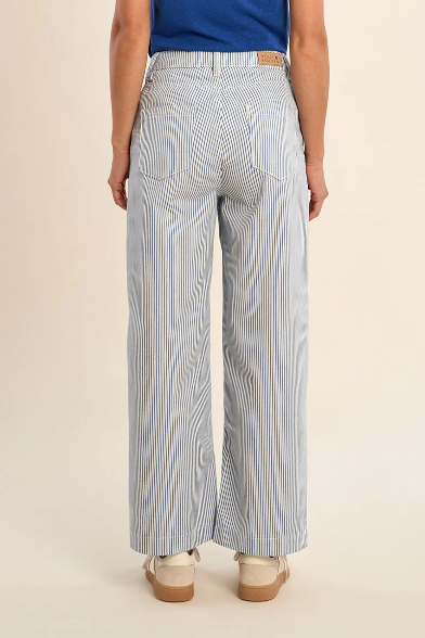 Striped Straight Jeans
