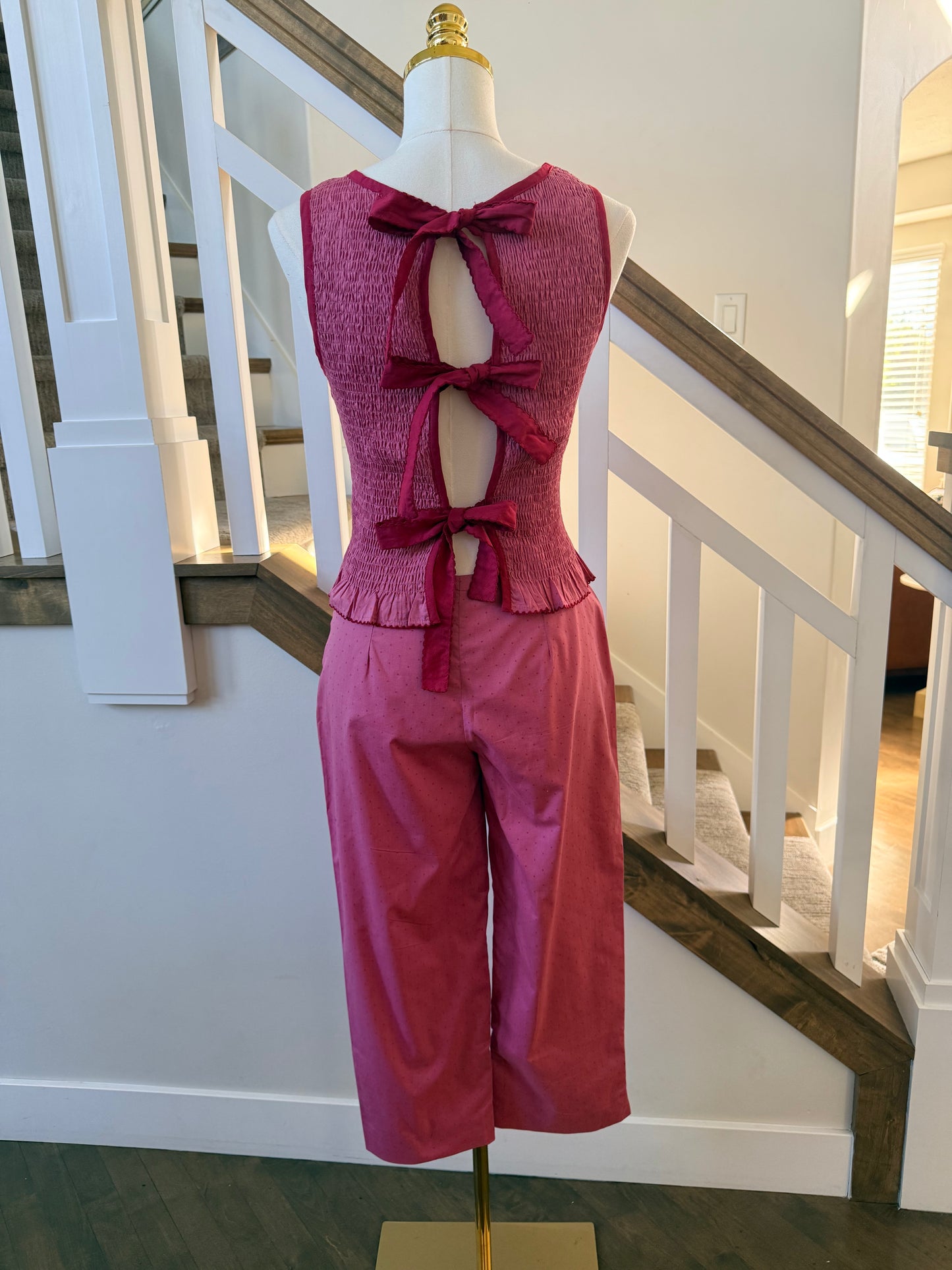The Colette Bow Back Top