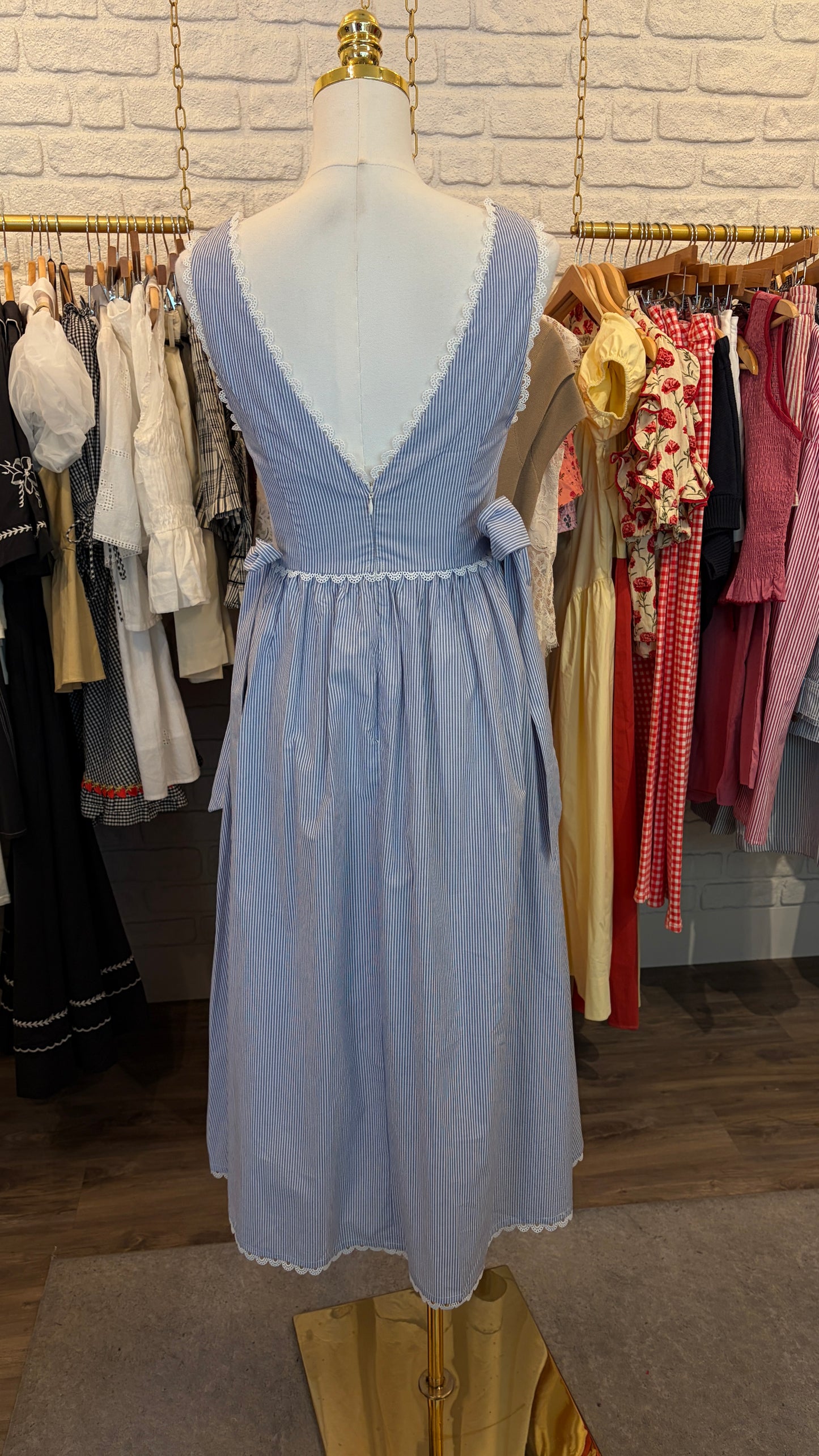 The Capri Blue Midi Dress