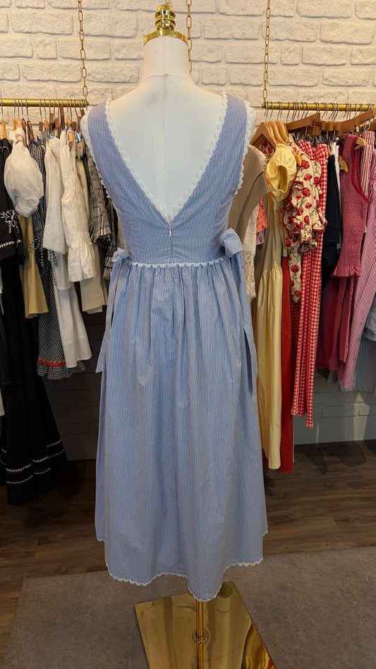 The Capri Blue Midi Dress