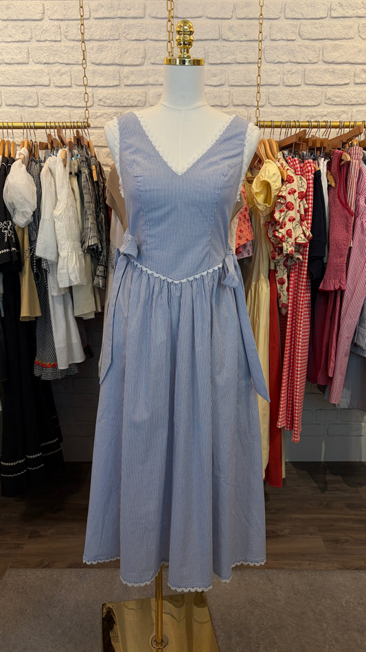 The Capri Blue Midi Dress