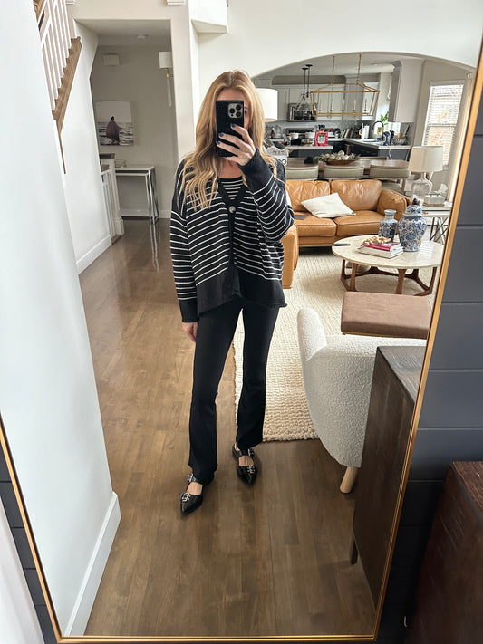 Paris Striped Cardigan