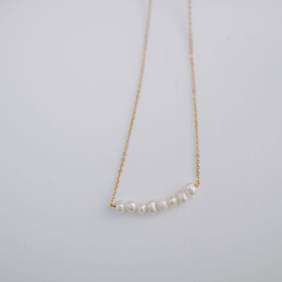 Oceanside Pearl Necklace - alternate product view at Vogue Villa