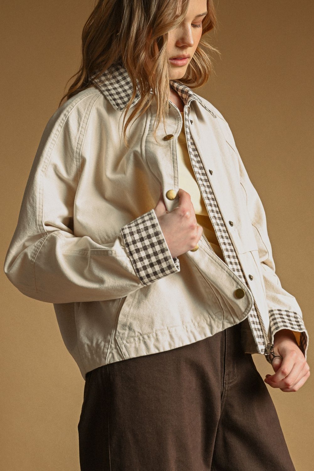 The Hadley Gingham Jacket