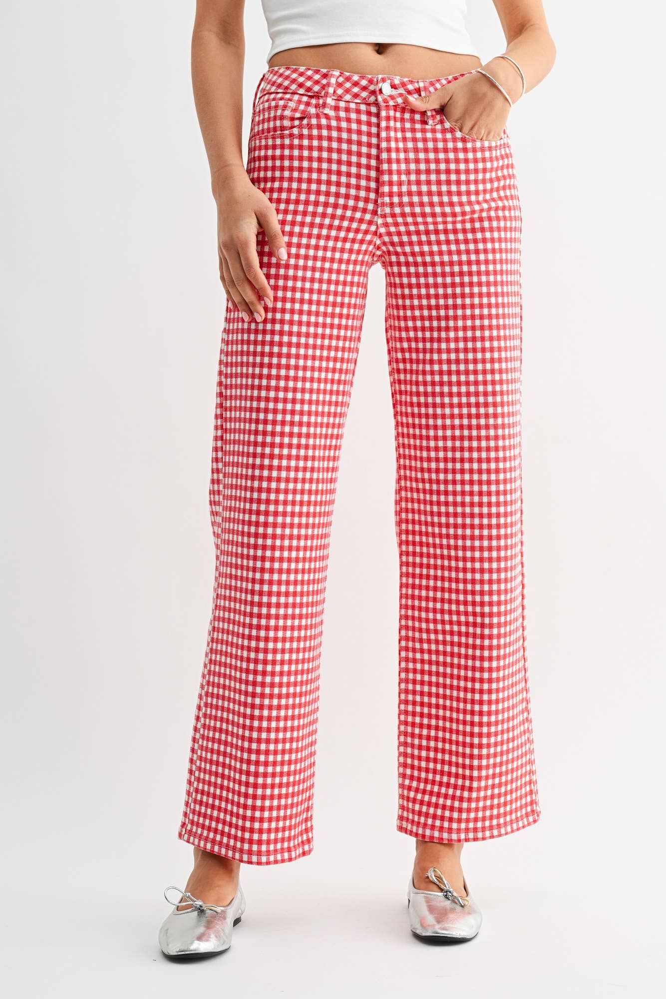 The Nantucket Gingham High Rise Pants