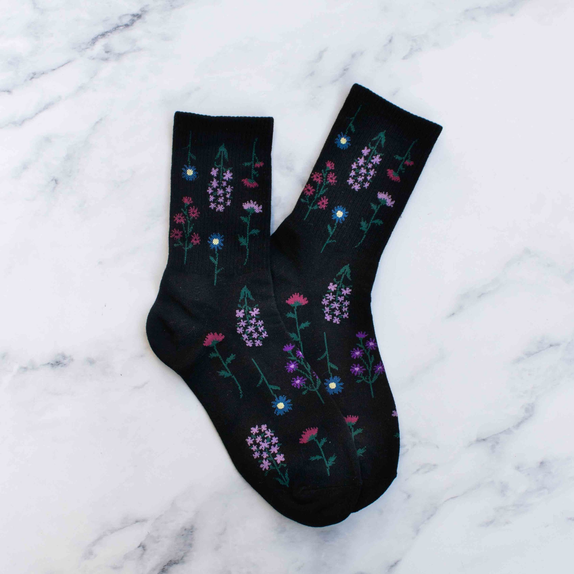 Women's Botanical Garden Casual Socks - alternate product view at Vogue Villa