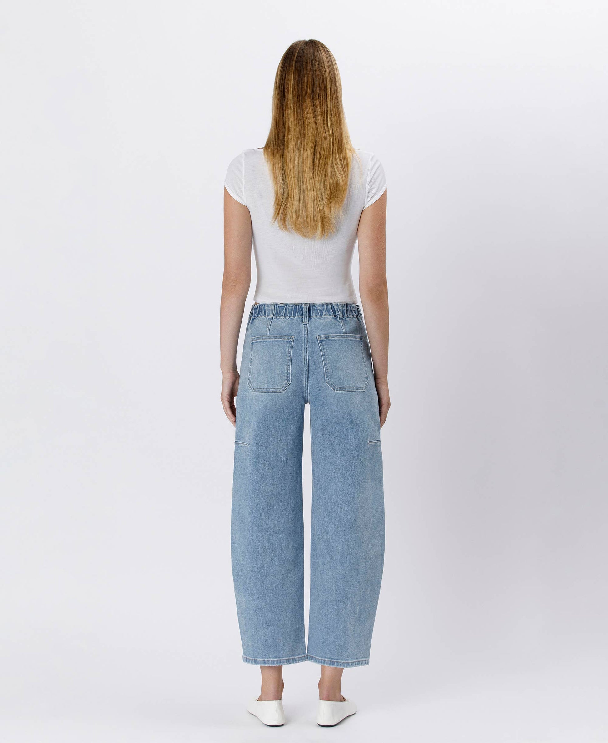 Marias Barrel Jeans - alternate product view at Vogue Villa