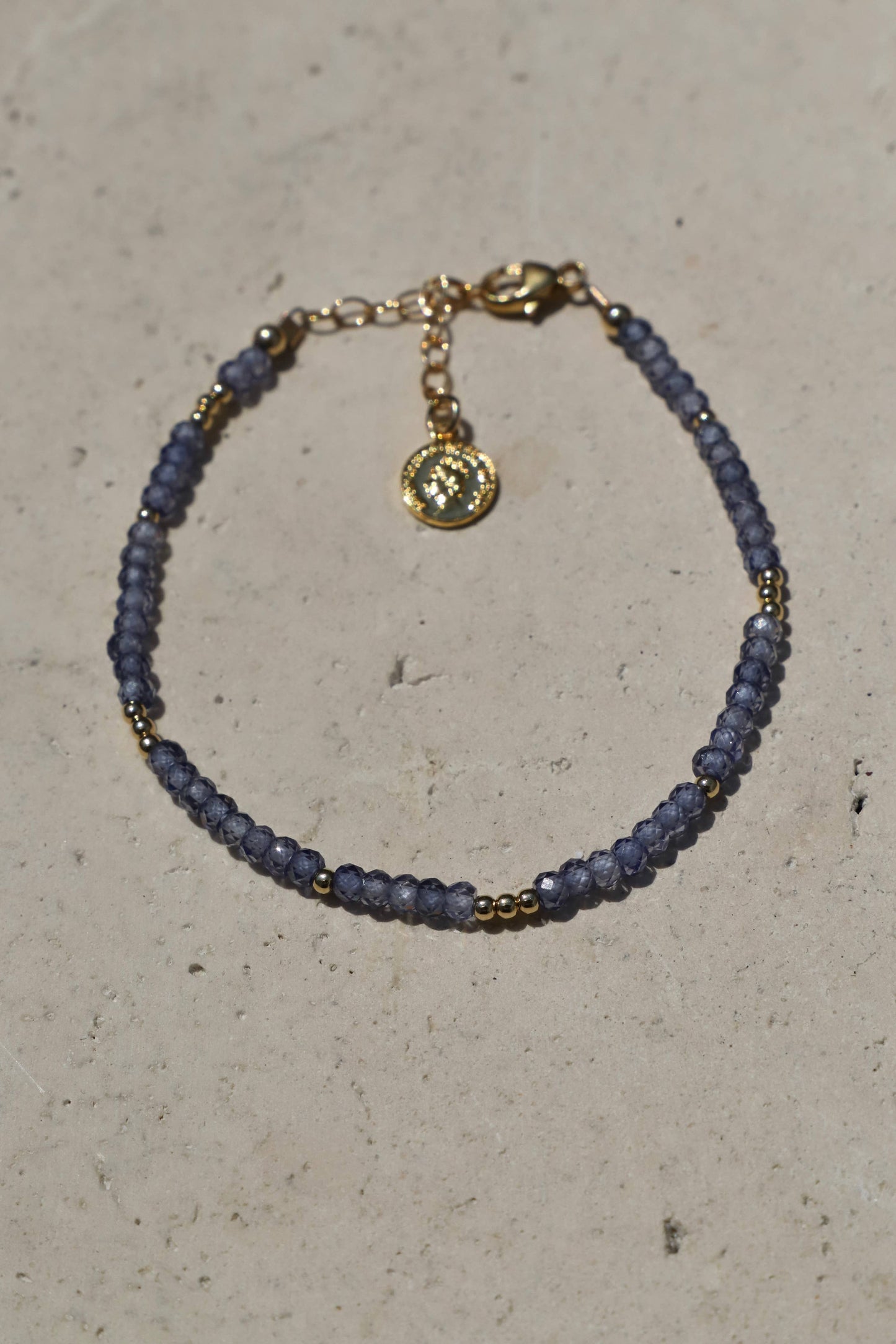 Tanzanite Beaded Bracelet