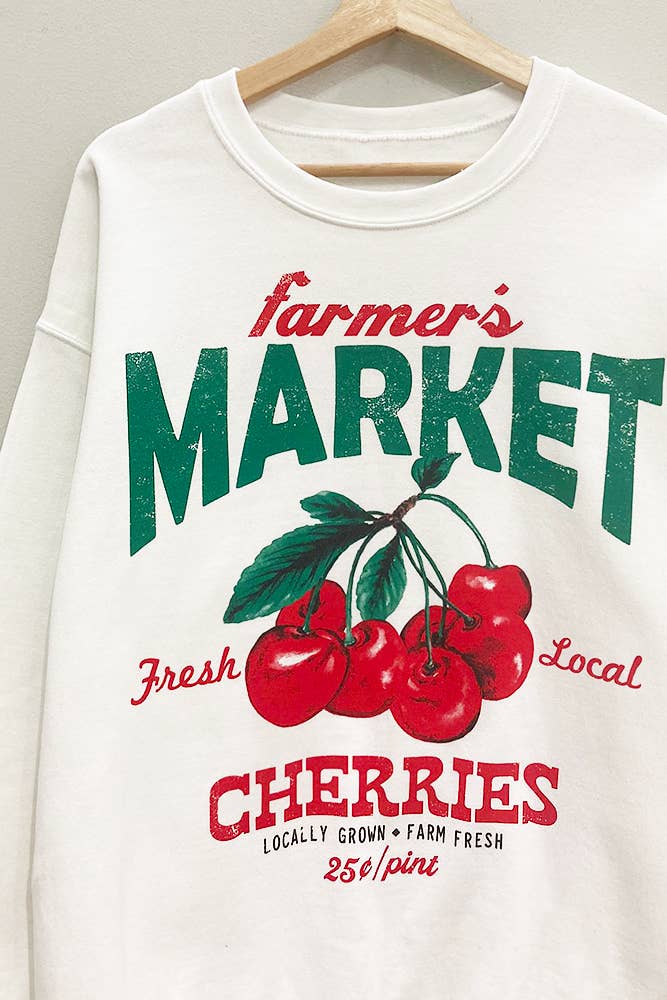 Farmer's Market Cherries Sweatshirt