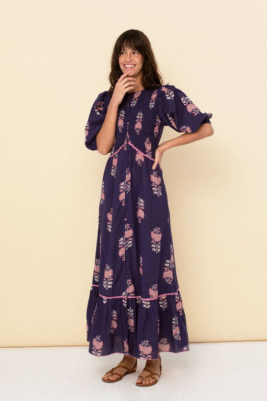 Magnolia dress blue