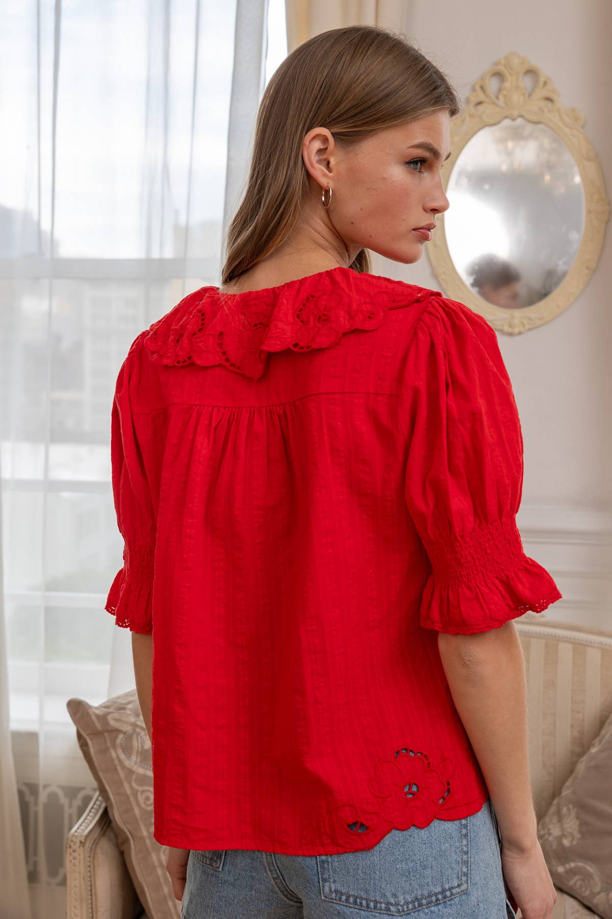 Fleur de Rouge Blouse